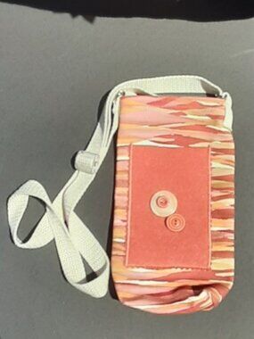 Water Bottle Shoulder Carry Bag with External Pocket 10" Height x 4" Diameter